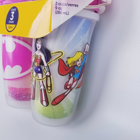 Playtex DC Super Friends Stage 3 Sipsters 2 pack - Picture 2 of 4